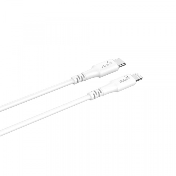 Gear Ladekabel USB-C - Lightning 0.5m Hvit MFI C94 Gear Ladekabel USB-C - Lightning 0.5m Hvit MFI C94