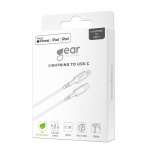 Gear Ladekabel USB-C - Lightning 0.5m Hvit MFI C94 Gear Ladekabel USB-C - Lightning 0.5m Hvit MFI C94