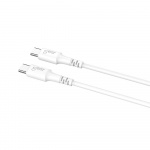 Gear Ladekabel USB-C til USB-C 2.0 0.5m Kabel Hvit Gear Ladekabel USB-C til USB-C 2.0 0.5m Kabel Hvit