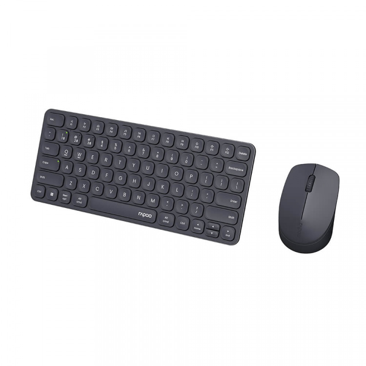 Rapoo Tastatur/Mus Sett 9010M Trådløs Multi-Mode Svart Rapoo Tastatur/Mus Sett 9010M Trådløs Multi-Mode Svart