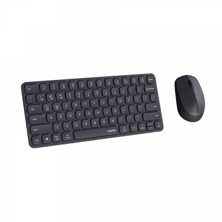 Rapoo Tastatur/Mus Sett 9010M Trådløs Multi-Mode Svart Rapoo Tastatur/Mus Sett 9010M Trådløs Multi-Mode Svart