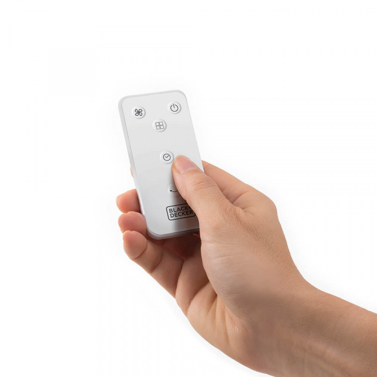 BLACK+DECKER Gulvventilator 5 Blad Hvit