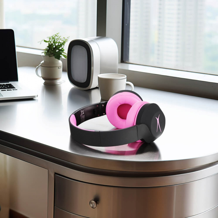 Altec Lansing Hodetelefoner Barn ANC trådløs 2i1 On-Ear Rosa