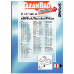 CLEANBAG Microfleece+ Støvsugerpose S-Bag Electrolux/Philips 4+1