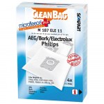 CLEANBAG Microfleece+ Støvsugerpose S-Bag Electrolux/Philips 4+1