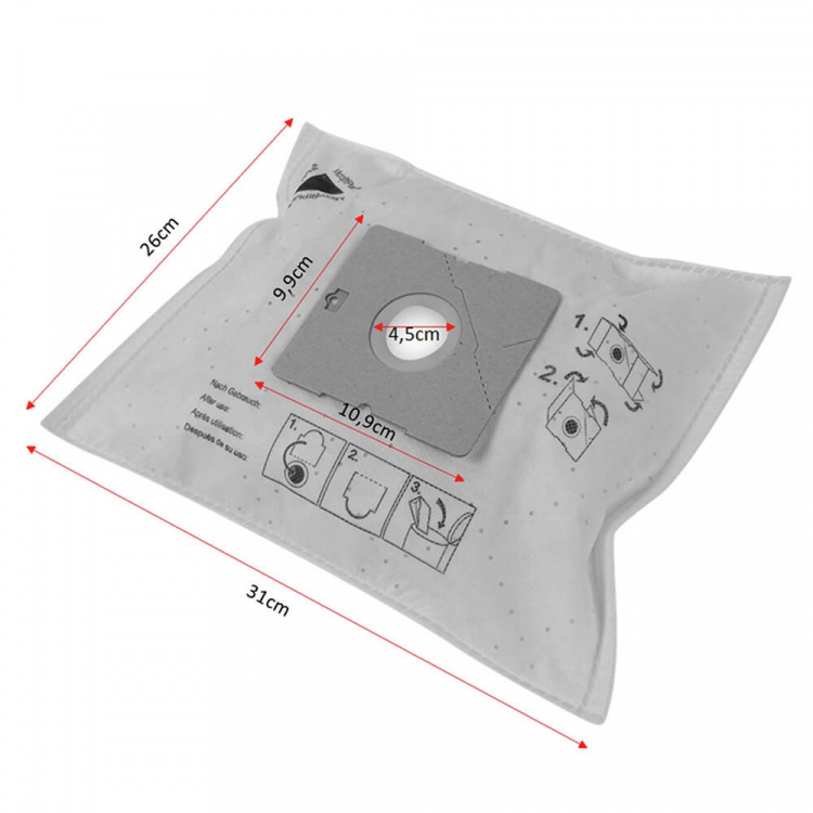 CLEANBAG Microfleece+ Støvsugerpose Gr.50/VM77/VP78 4+1