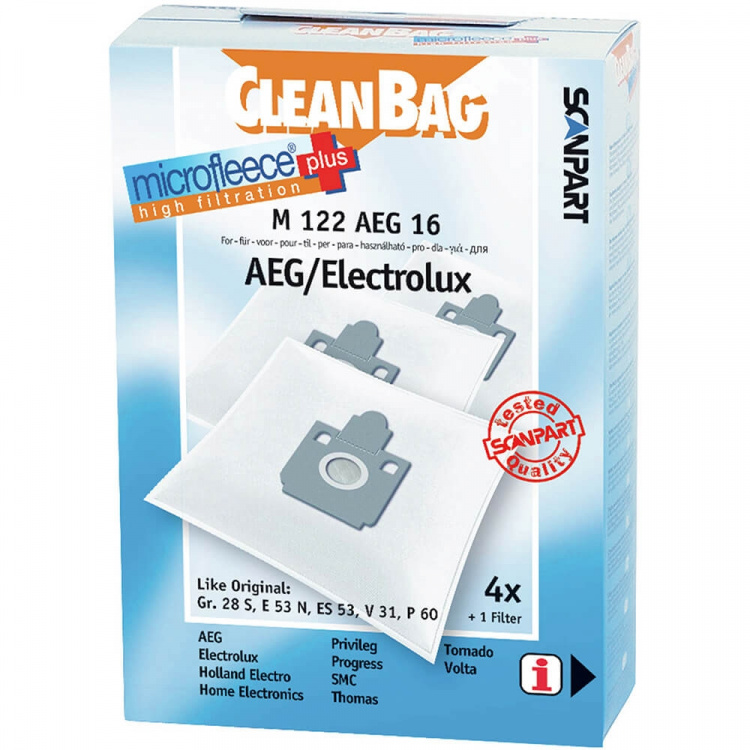 CLEANBAG Microfleece+ Støvsugerpose AEG Gr.28 4+1