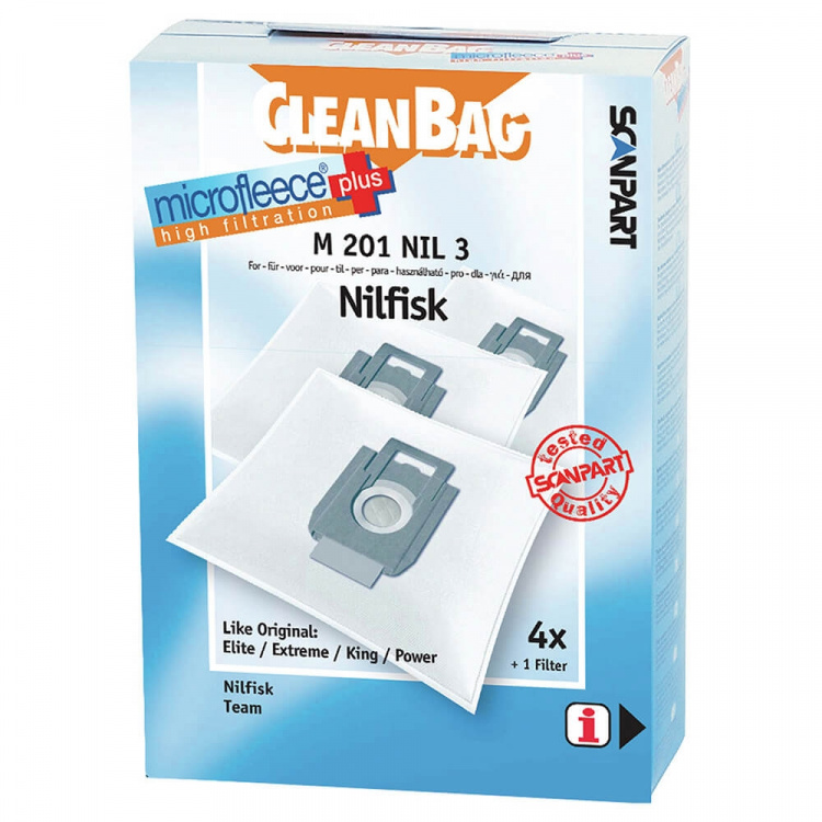 CLEANBAG Microfleece+ Støvsugerpose Nilfisk Elite Extreme King 4+1