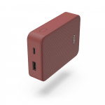 Hama Powerbank Colour 10 10000mAh USB-C+USB-A Rød