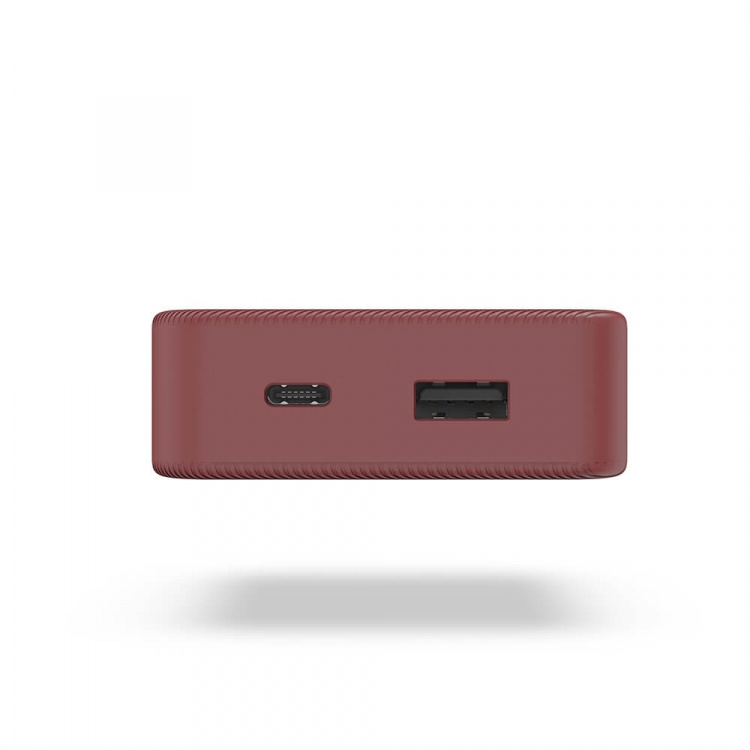 Hama Powerbank Colour 10 10000mAh USB-C+USB-A Rød
