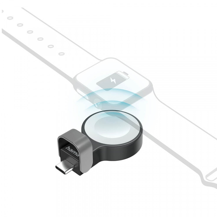 Hama Lader Trådløs til Apple Watch USB-C Svart Hama Lader Trådløs til Apple Watch USB-C Svart