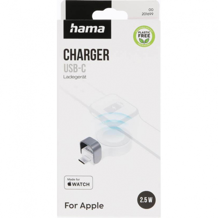 Hama Lader Trådløs til Apple Watch USB-C Hvit Hama Lader Trådløs til Apple Watch USB-C Hvit