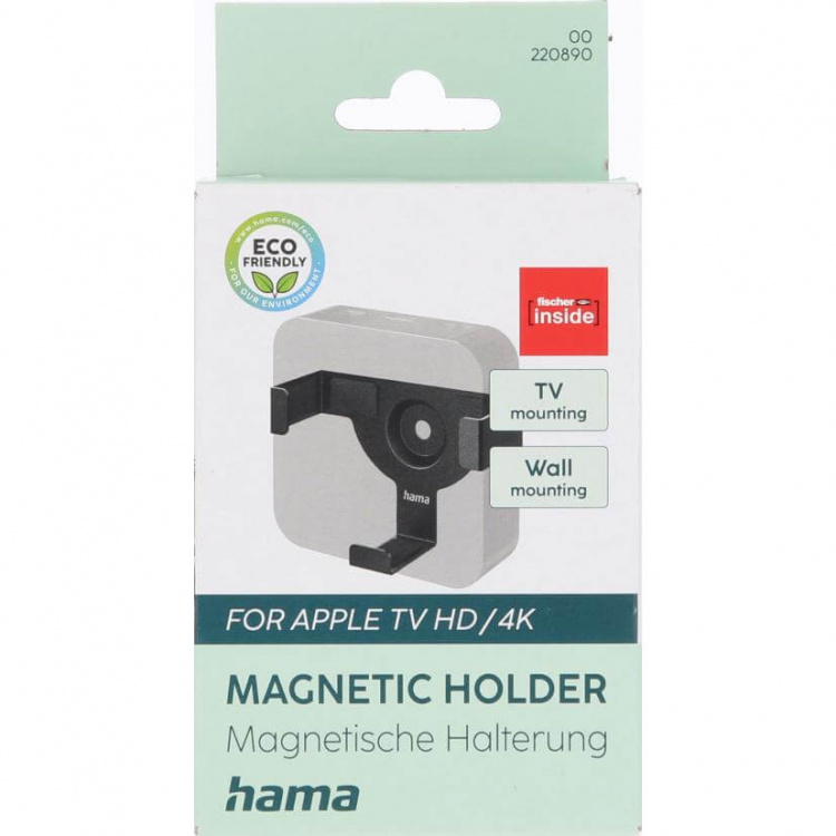 Hama Holder til Apple TV HD 4K 1st/2nd/3rd/4th Gen. Svart Hama Holder til Apple TV HD 4K 1st/2nd/3rd/4th Gen. Svart