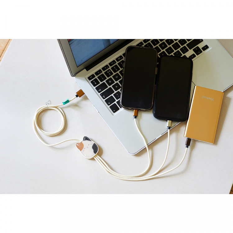 Squishmallows Chargercable 1.2m Cam 3in1 USB-C/Micro/Lightning Squishmallows Chargercable 1.2m Cam 3in1 USB-C/Micro/Lightning