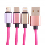 Squishmallows Chargercable 1.2m Lola 3in1 USB-C/Micro/Lightning Squishmallows Chargercable 1.2m Lola 3in1 USB-C/Micro/Lightning