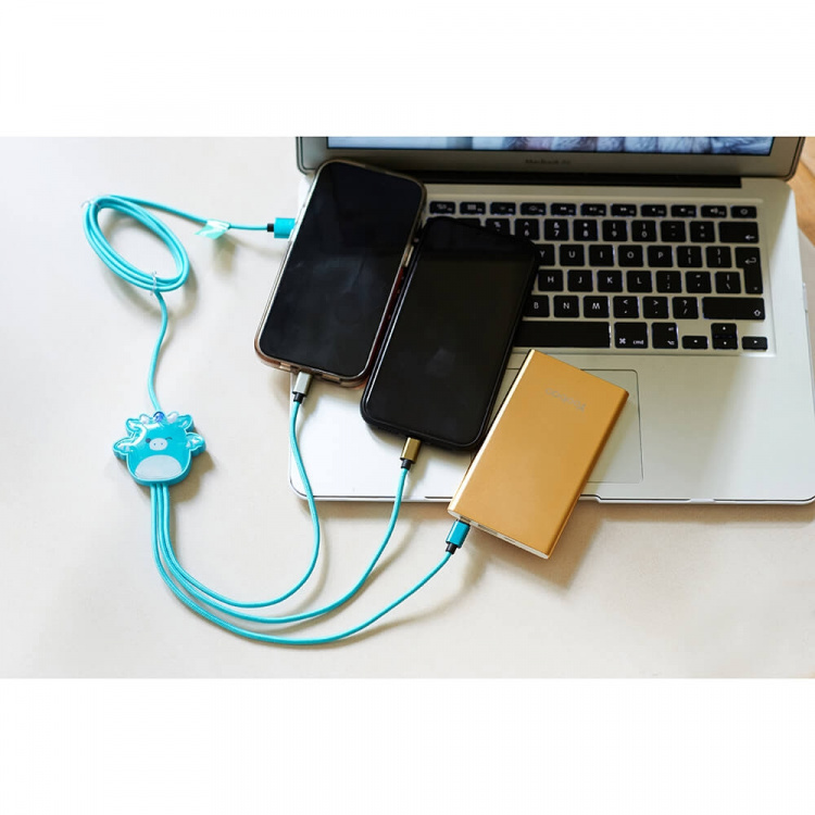 Squishmallows Chargercable 1.2m Tat 3in1 USB-C/Micro/Lightning Squishmallows Chargercable 1.2m Tat 3in1 USB-C/Micro/Lightning