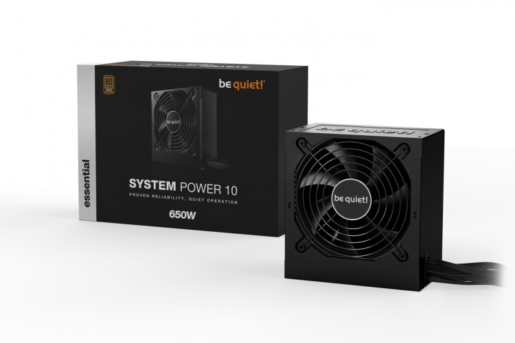 Be Quiet! System Power 10 ATX-strømforsyning, 650 W