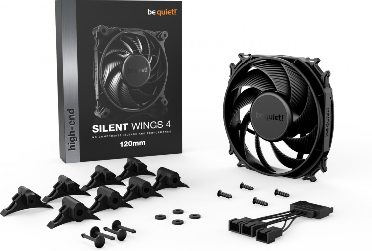 Be Quiet! Silent Wings 4-vifte, 120 mm Be Quiet! Silent Wings 4-vifte, 120 mm