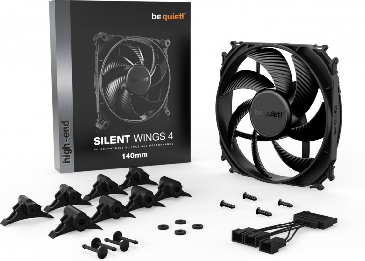 Be Quiet! Silent Wings 4-vifte, 140 mm Be Quiet! Silent Wings 4-vifte, 140 mm