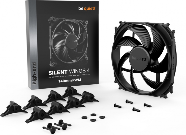Be Quiet! Silent Wings 4 PWM-vifte, 140 mm Be Quiet! Silent Wings 4 PWM-vifte, 140 mm
