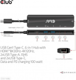 Club 3D Type-C 6-i-1-hub