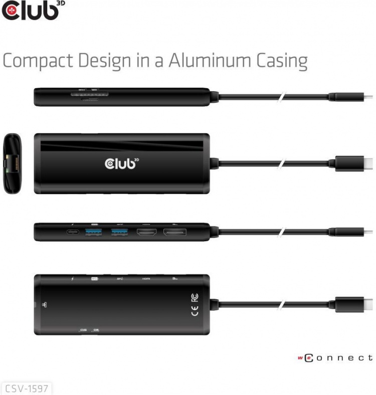 Club 3D Type-C 8-i-1-hub
