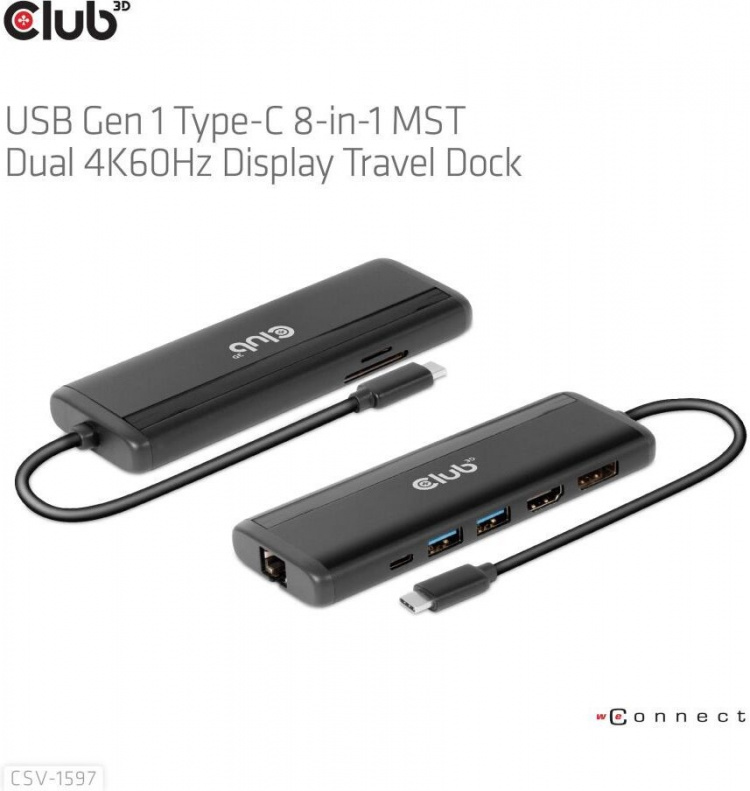 Club 3D Type-C 8-i-1-hub