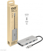 Club 3D USB Type-C til 10 Gbps 4x USB Type-A-hub Club 3D USB Type-C til 10 Gbps 4x USB Type-A-hub