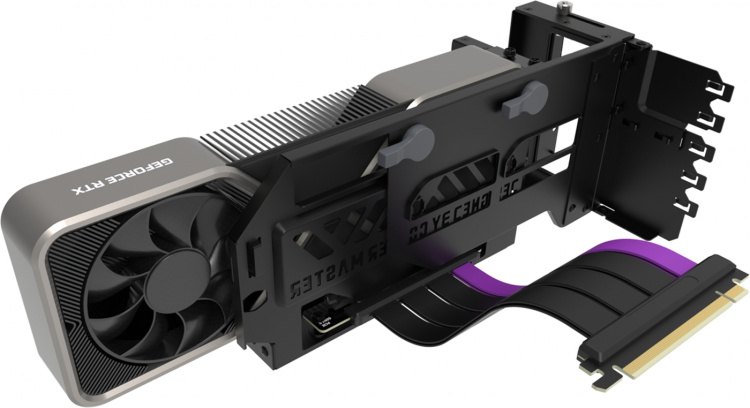 Cooler Master Universal Vertical GPU Holder Kit Ver.3, vertikal GPU-holder, svart