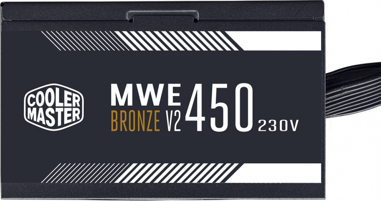 Cooler Master MWE Bronze V2 ATX-strømforsyning, 450 W Cooler Master MWE Bronze V2 ATX-strømforsyning, 450 W