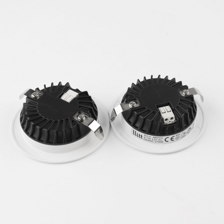 Llitt Alice 12V innfelt downlight 2700K IP44 340lm Hvit 1-pk Llitt Alice 12V innfelt downlight 2700K IP44 340lm Hvit 1-pk