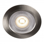 Llitt Alice 12V innfelt downlight 3000K IP44 340lm børstet stål 1-pk Llitt Alice 12V innfelt downlight 3000K IP44 340lm børstet stål 1-pk