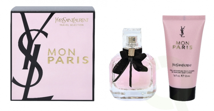Yves Saint Laurent YSL Mon Paris Gavesett 100ml Edp Spray 50ml / Body Lotion 50ml Travel Selection