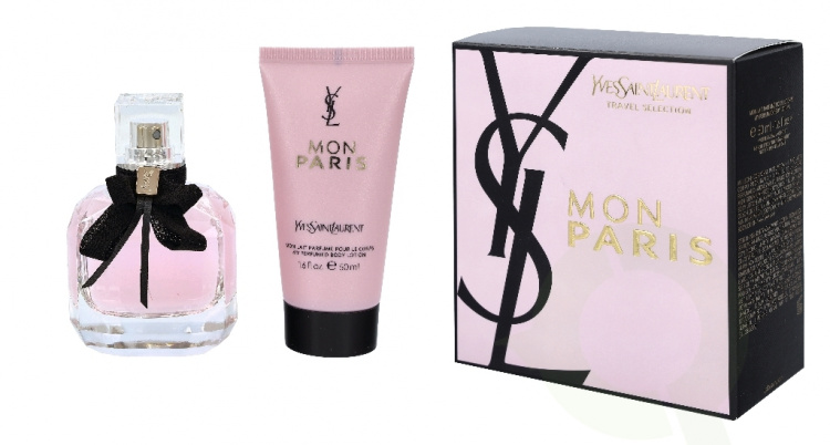Yves Saint Laurent YSL Mon Paris Gavesett 100ml Edp Spray 50ml / Body Lotion 50ml Travel Selection