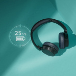 Philips Trådløse øretelefoner TAH3209BK, 25 timers spilletid, lette og komfortable. Svart i fargen