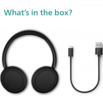 Philips TAH5209BK Trådløse over-ear-hodetelefoner, overlegen komfort, flott lyd og opptil 65 timers spilletid. Svart i fargen