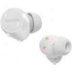 Philips TAT1209WT True Wireless-hodetelefoner. Små og komfortable. 6+18 timers spilletid. IPX4-klasse. Hvite