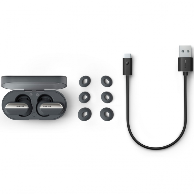 Philips TAT6908BK True Wireless-hodetelefoner med Noise Cancelling Pro og samtalemodus. Svart Philips TAT6908BK True Wireless-hodetelefoner med Noise Cancelling Pro og samtalemodus. Svart