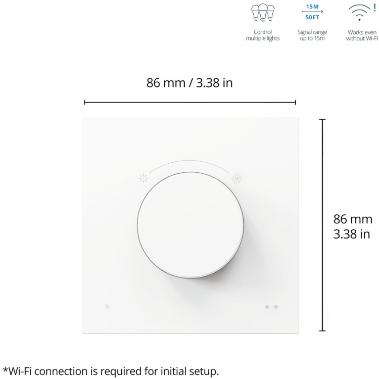 WiZ WiFi Smart Dimmer Dial-bryter WiZ WiFi Smart Dimmer Dial-bryter
