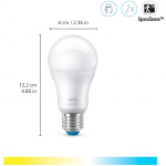 WiZ WiFi Smart LED E27 60W 806lm varm-kaldhvit 2-pakning WiZ WiFi Smart LED E27 60W 806lm varm-kaldhvit 2-pakning