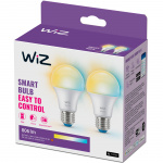 WiZ WiFi Smart LED E27 60W 806lm varm-kaldhvit 2-pakning WiZ WiFi Smart LED E27 60W 806lm varm-kaldhvit 2-pakning