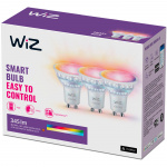 WiZ WiFi Smart LED GU10 50W 345lm farge + varm-kaldhvit 3-pakning WiZ WiFi Smart LED GU10 50W 345lm farge + varm-kaldhvit 3-pakning