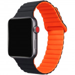 Celly Magnetisk armbånd til Apple Watch 42/44/45 mm svart/oransje