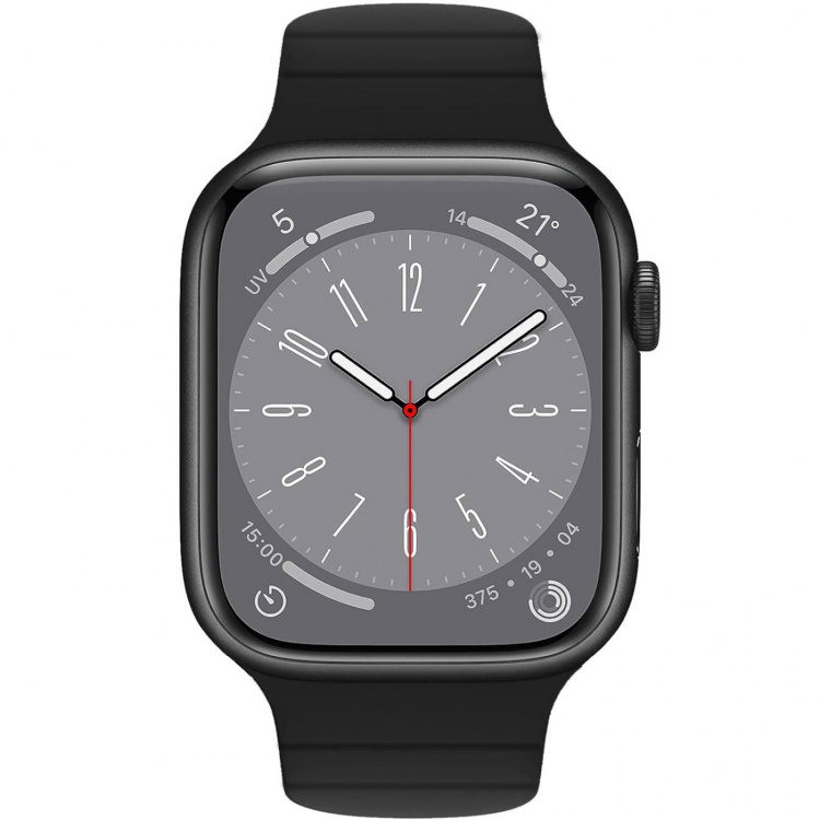 Celly Magnetisk armbånd til Apple Watch 42/44/45 mm svart/oransje