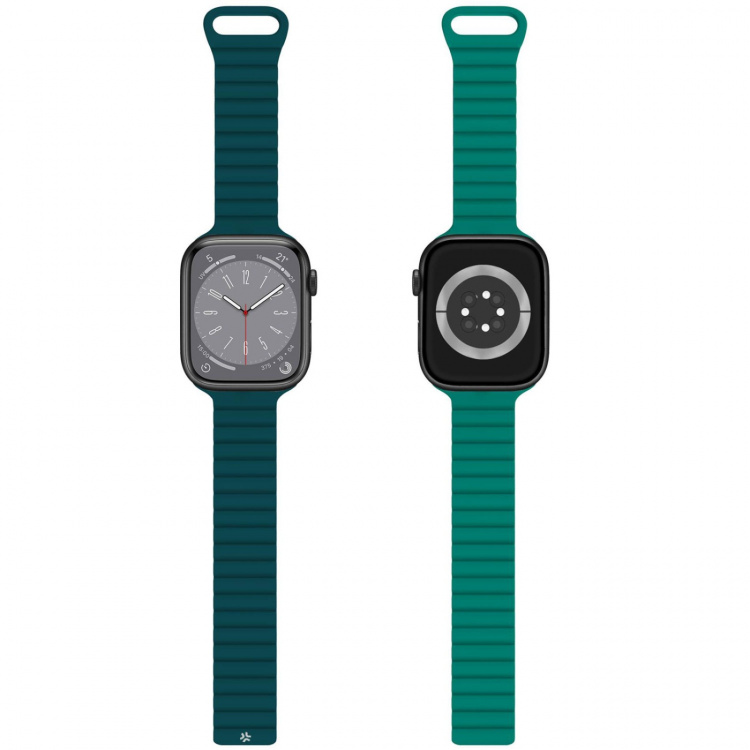 Celly Armbånd til Apple Watch 42/44/45mm Magnetic Green Celly Armbånd til Apple Watch 42/44/45mm Magnetic Green