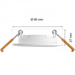 Philips Hue Slim Downlight S 90mm Hvit og Colour Ambiance Hvit 1-pk Philips Hue Slim Downlight S 90mm Hvit og Colour Ambiance Hvit 1-pk