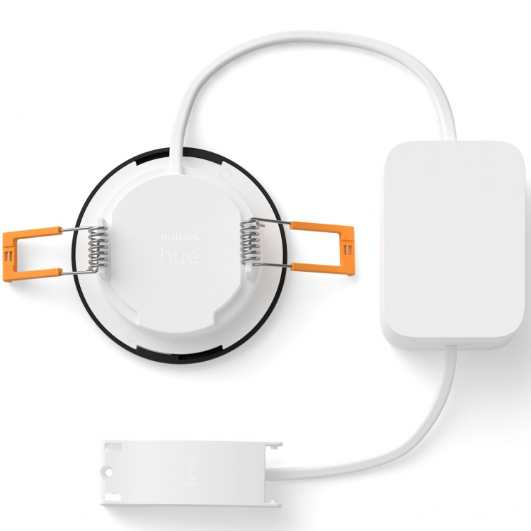 Philips Hue Slim Downlight S 90mm Hvit og Colour Ambiance Svart 3-pk