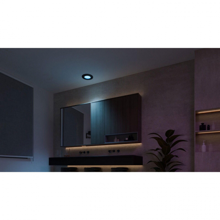 Philips Hue Slim Downlight S 90mm Hvit og Colour Ambiance Svart 3-pk