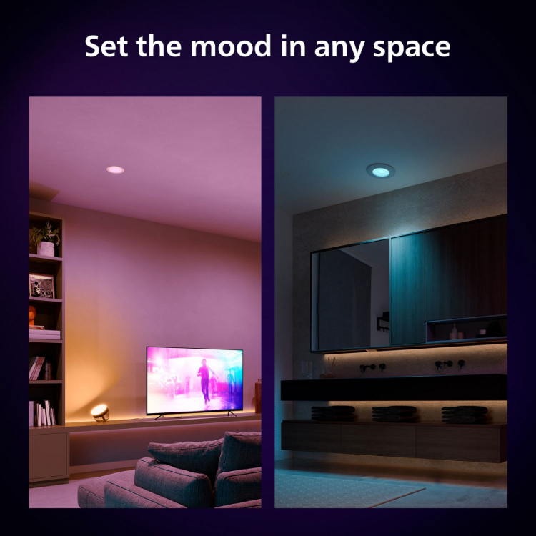 Philips Hue Slim Downlight L 170mm Hvit og Colour Ambiance Hvit 1-pk Philips Hue Slim Downlight L 170mm Hvit og Colour Ambiance Hvit 1-pk