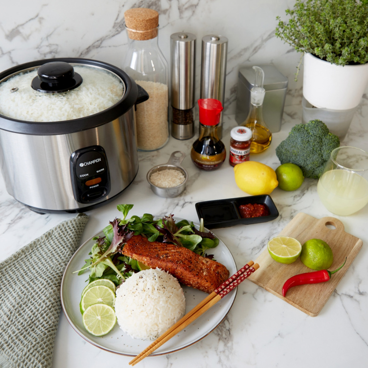 Champion Riskoker Ceramic 1,5L 500W RK500 Rustfritt stål